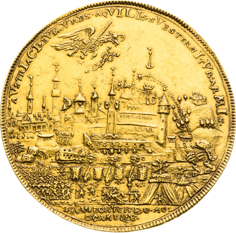 Gold medal 1686 (10 Ducats) - back