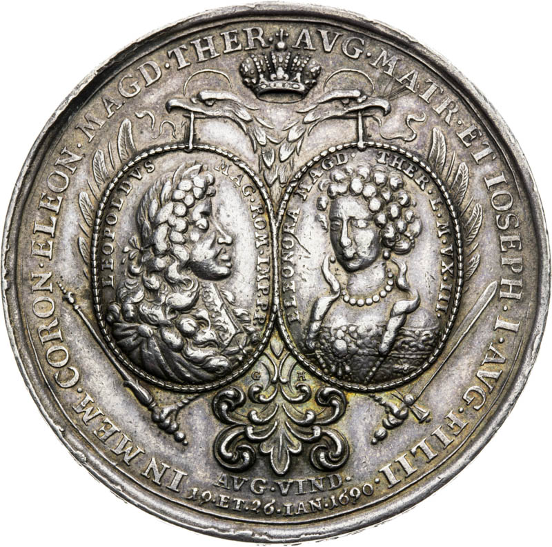 Silver medal 1690 - front