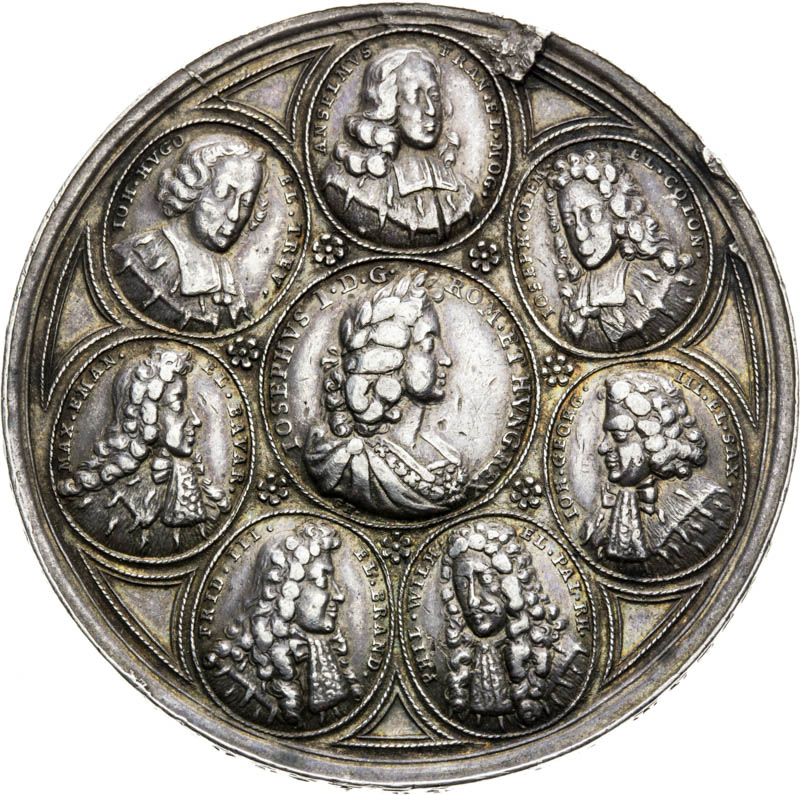 Silver medal 1690 - back