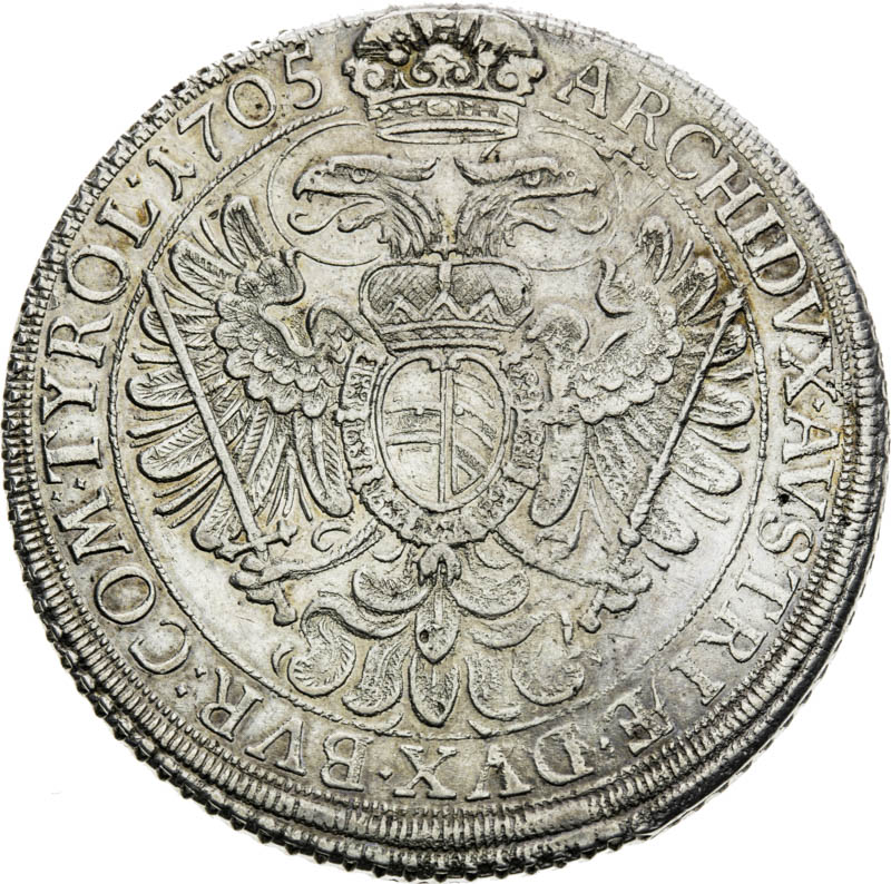Thaler 1705 - back