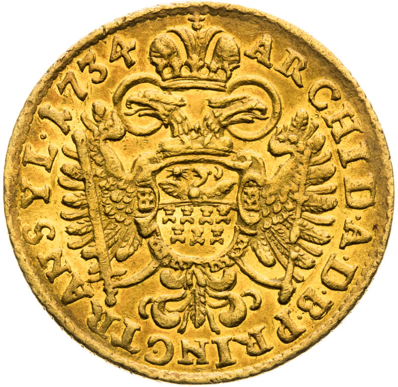 Ducat 1734 - back