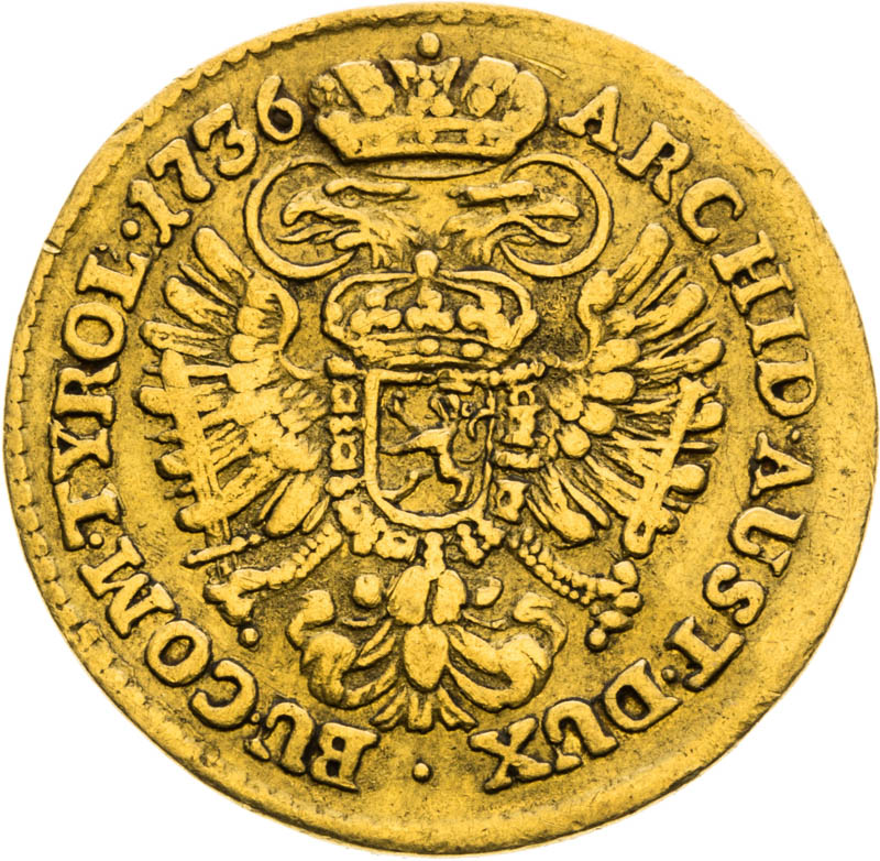 Ducat 1736 - back