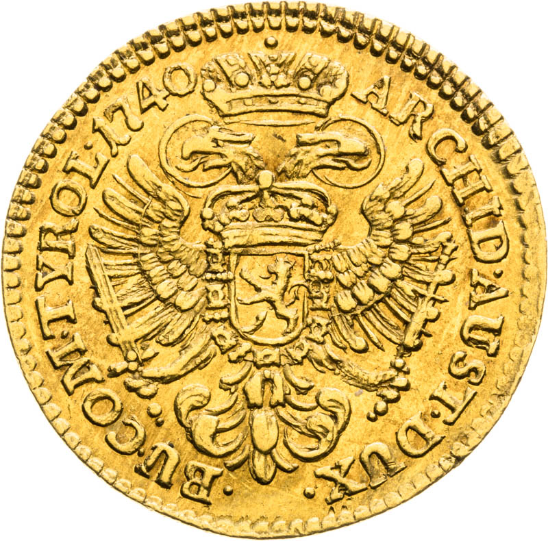 Ducat 1740 - back