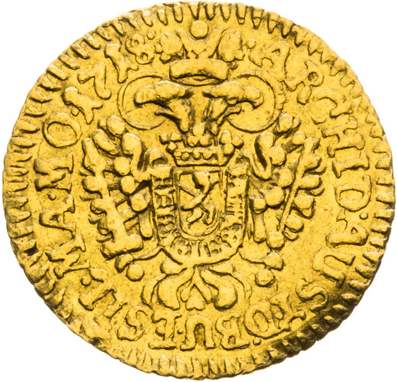 1/4 Ducat 1718 - back