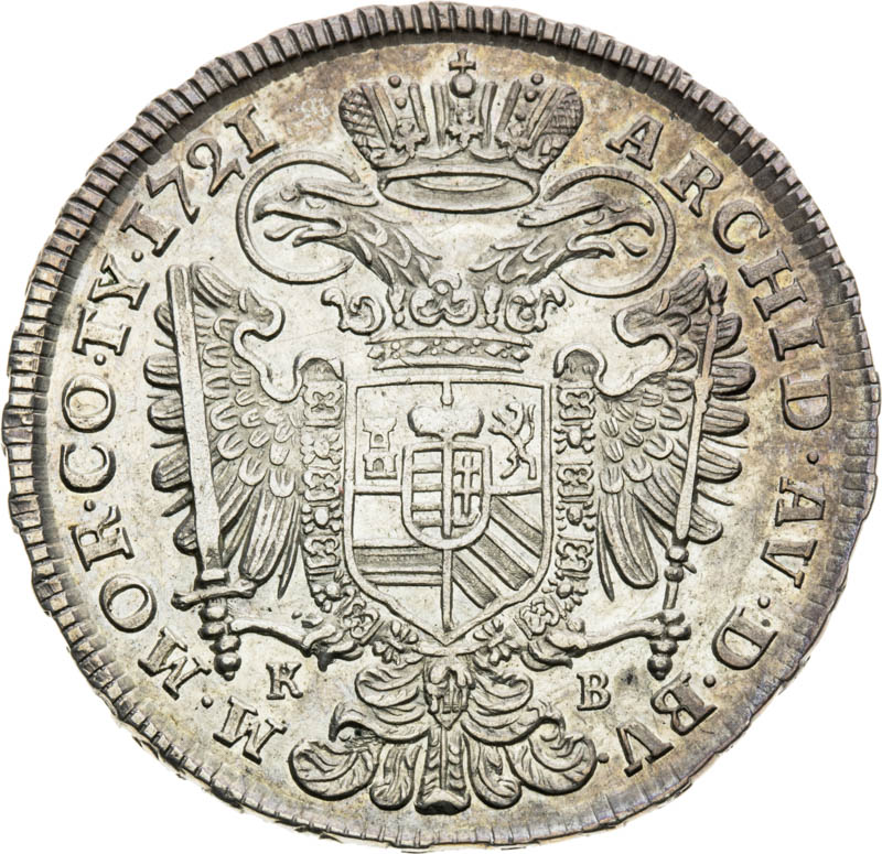 1/2 Thaler 1721 - back