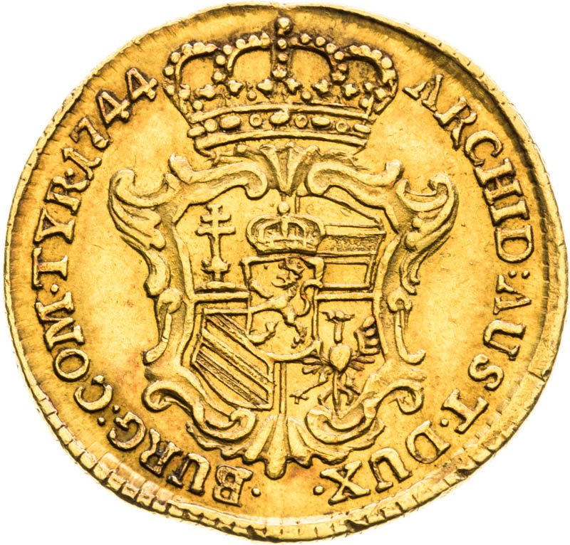 Ducat 1744 - back