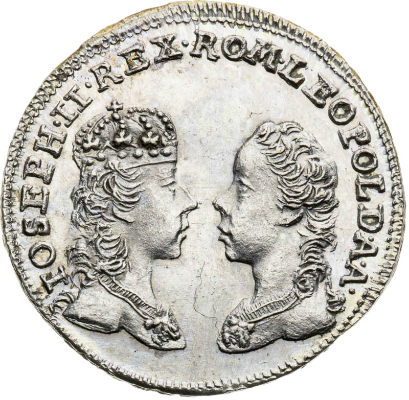 Silver jeton 1764 - front