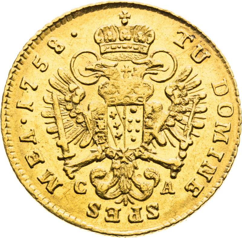 Ducat 1758 - back