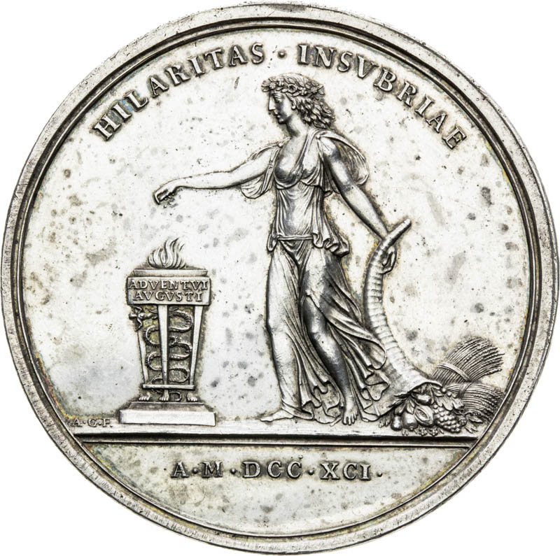 Silver Medal 1791 - back