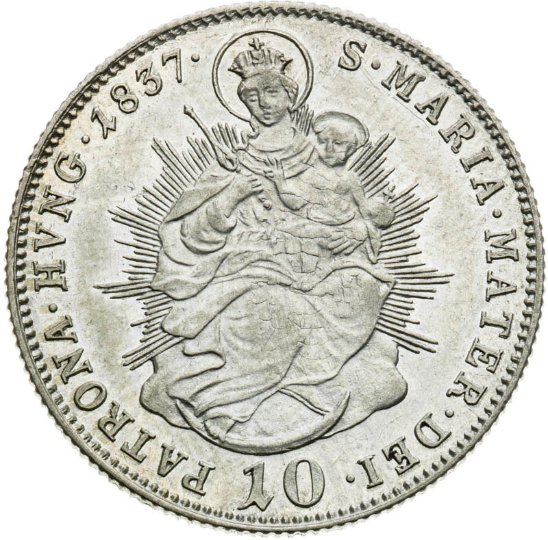 10 Kreutzer 1837 - back