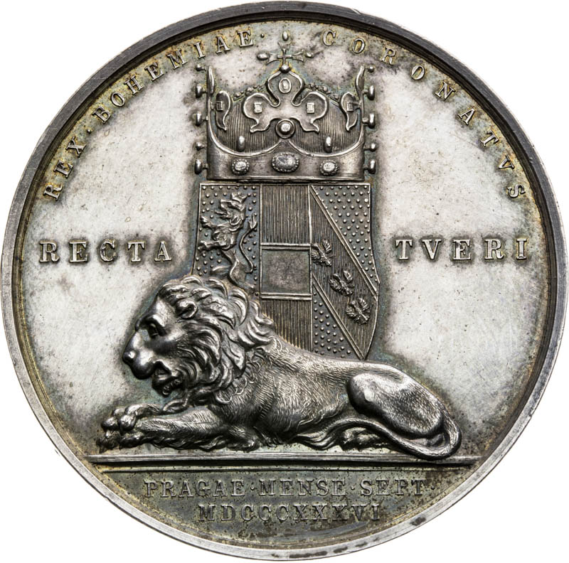 Silver medal 1836 - back