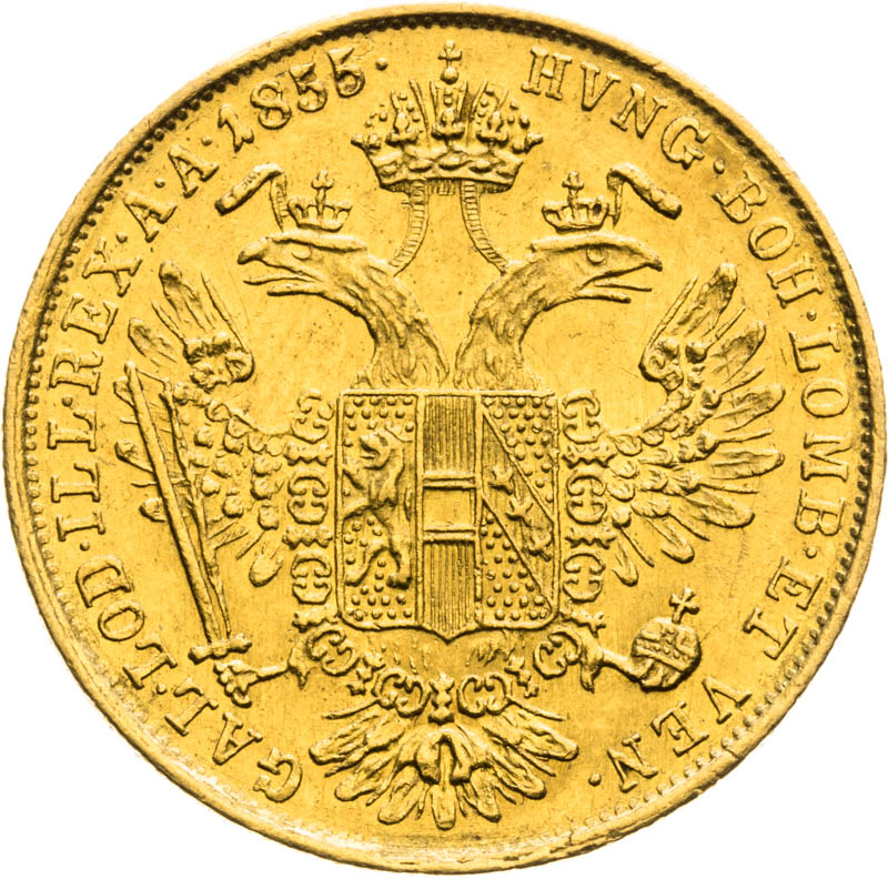 Ducat 1855 - back