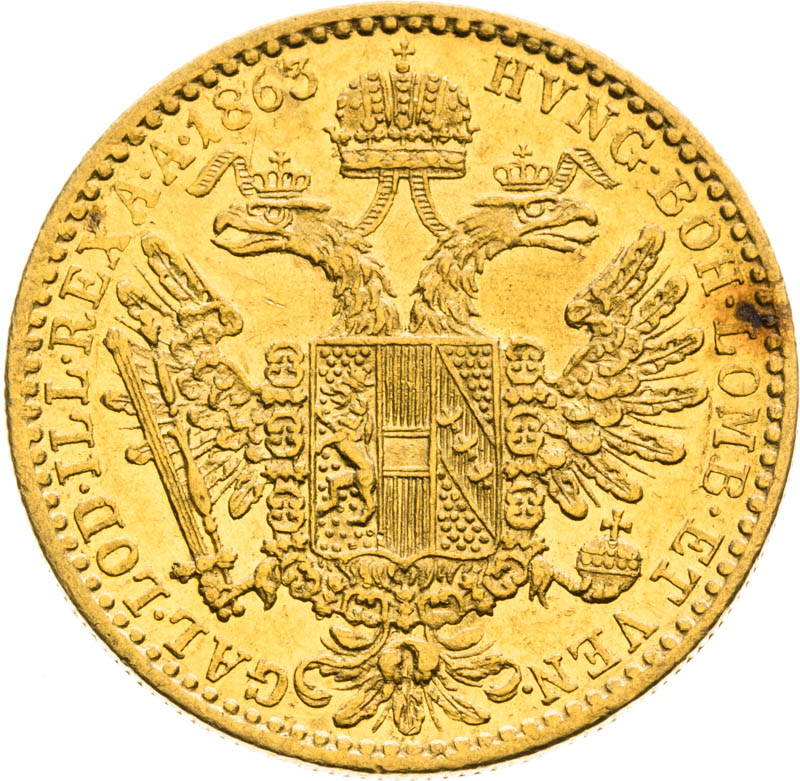 Ducat 1863 - back