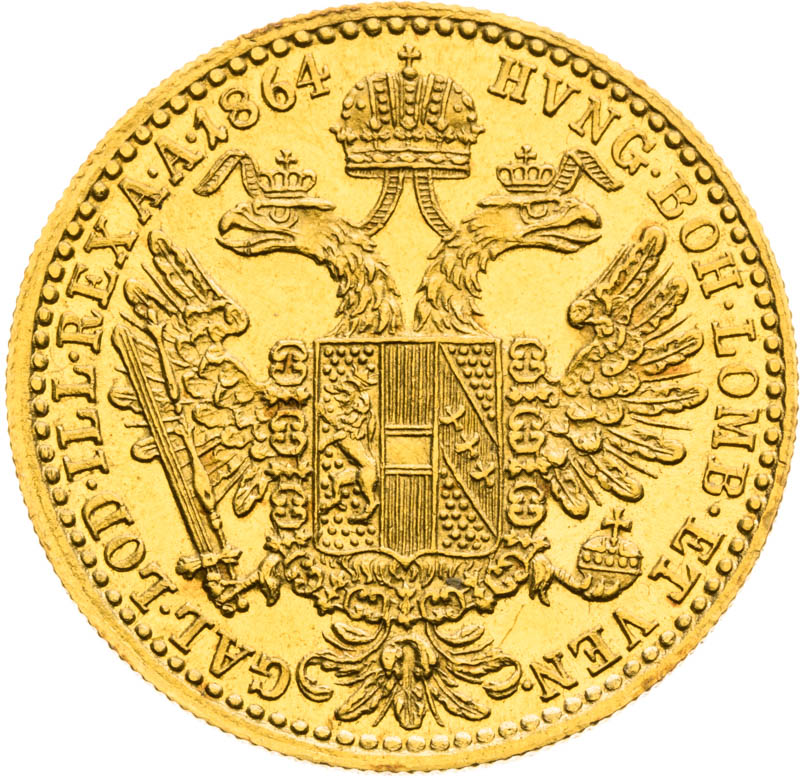 Ducat 1864 - back