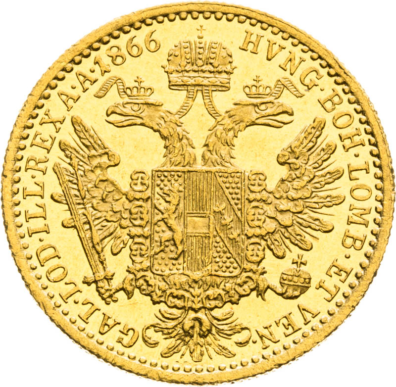 Ducat 1866 - back