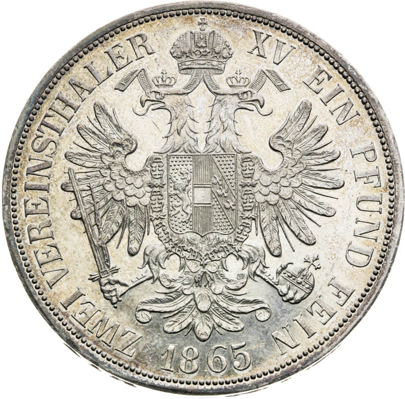 Federal 2 Thaler 1865 - back