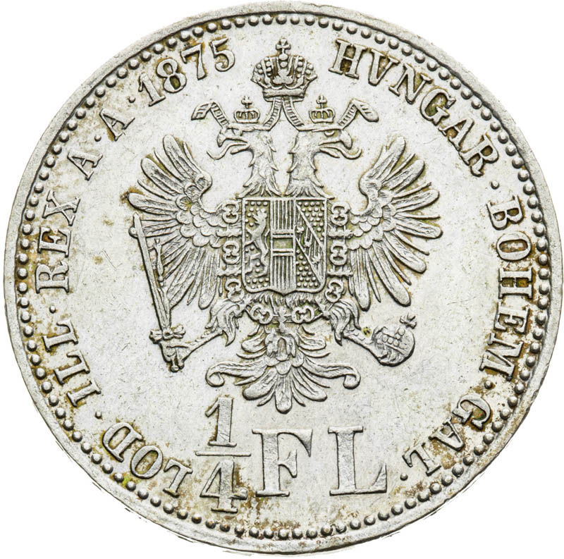1/4 Gulden 1875 - back