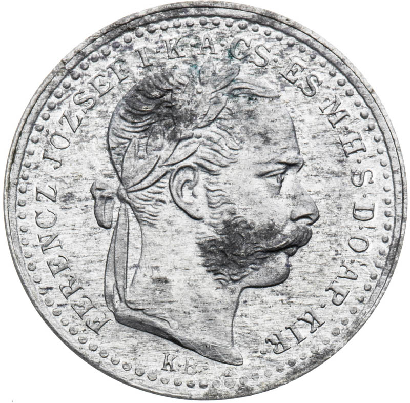 10 Kreutzer 1889 (Pattern strike) - front