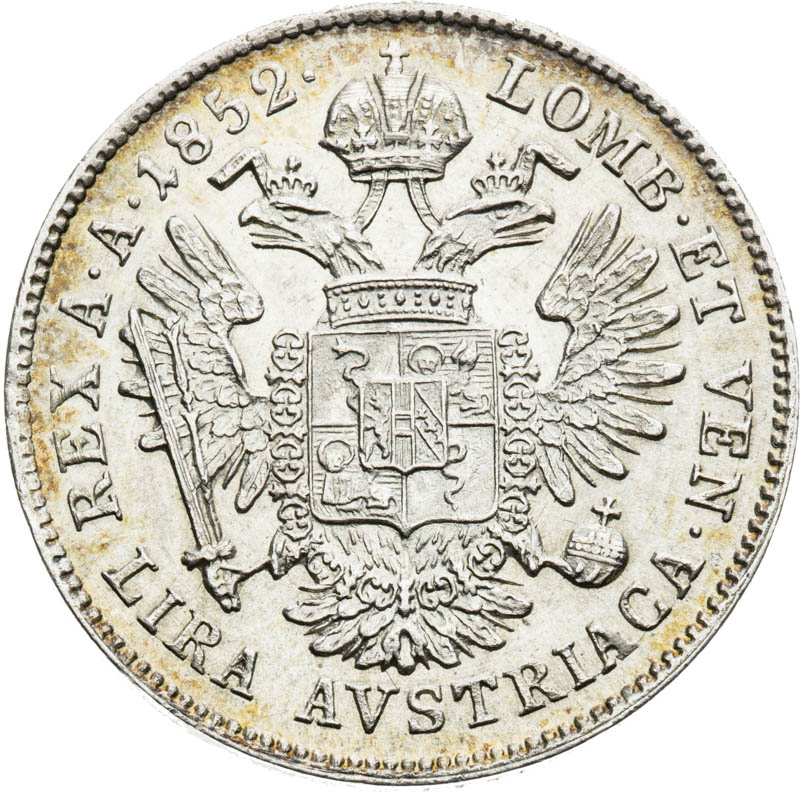 Lira 1852 - revers