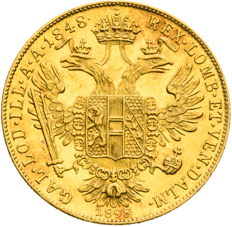 Ducat 1848-1898 - back
