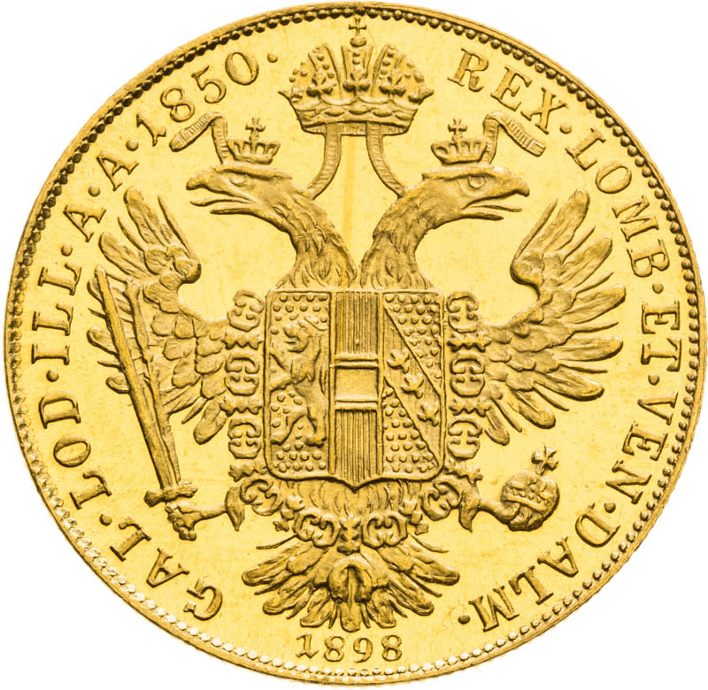 Ducat 1850-1898 - back