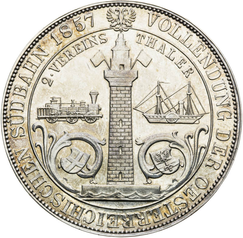 2 Thaler 1857 - back