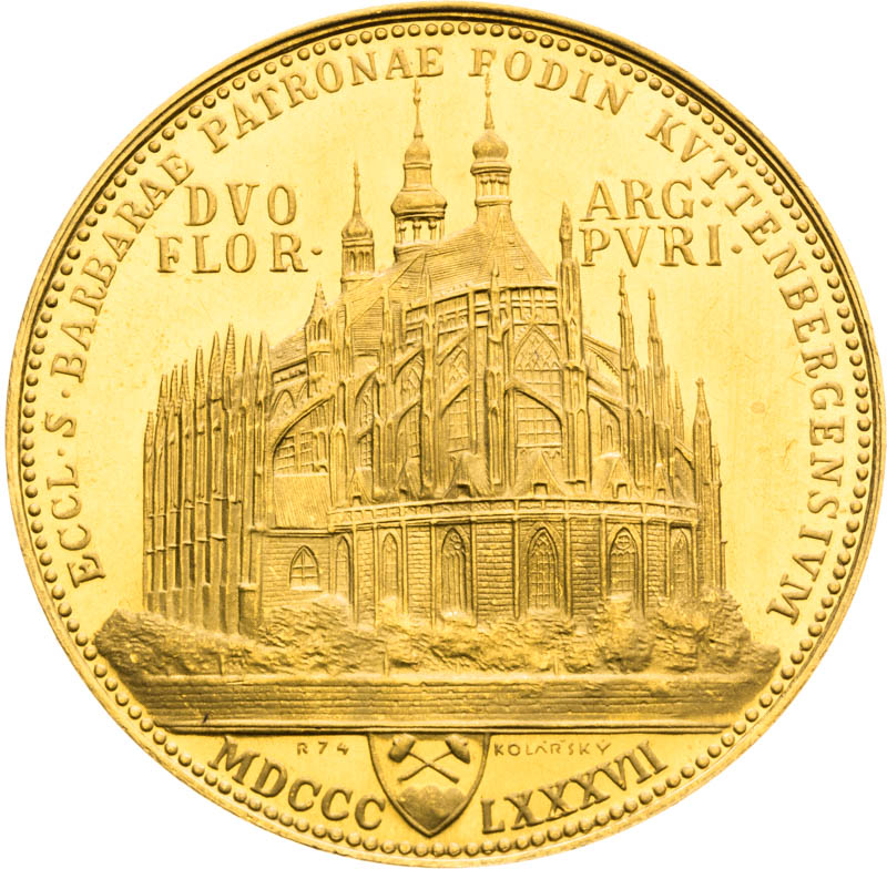 2 Gulden 1887/1974 (4 Ducats) - back
