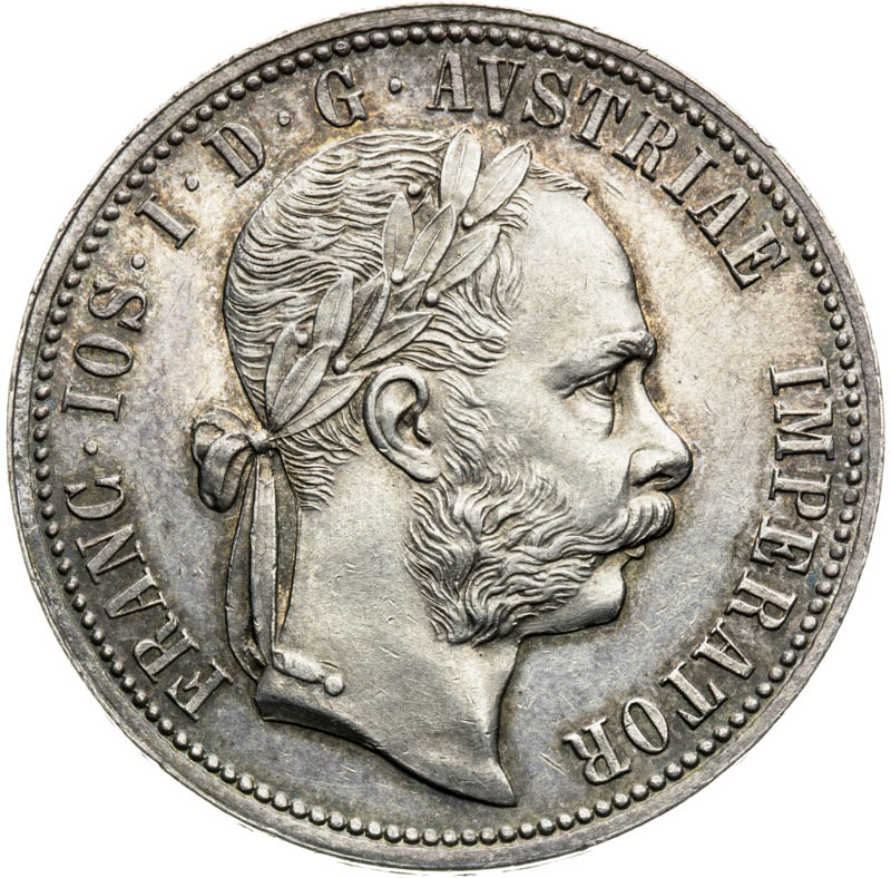 Gulden Pribram 1875 - front