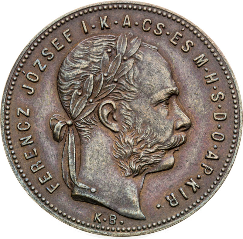 Schemnitz Gulden 1878 (Copper Struck) - front