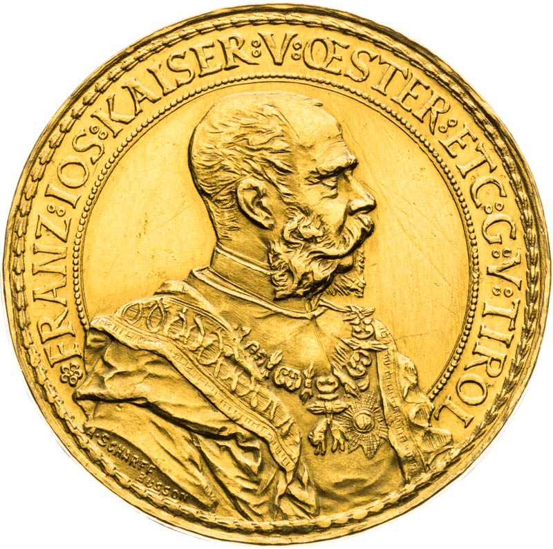 Gold Medal 1885 (4 Ducats) - front