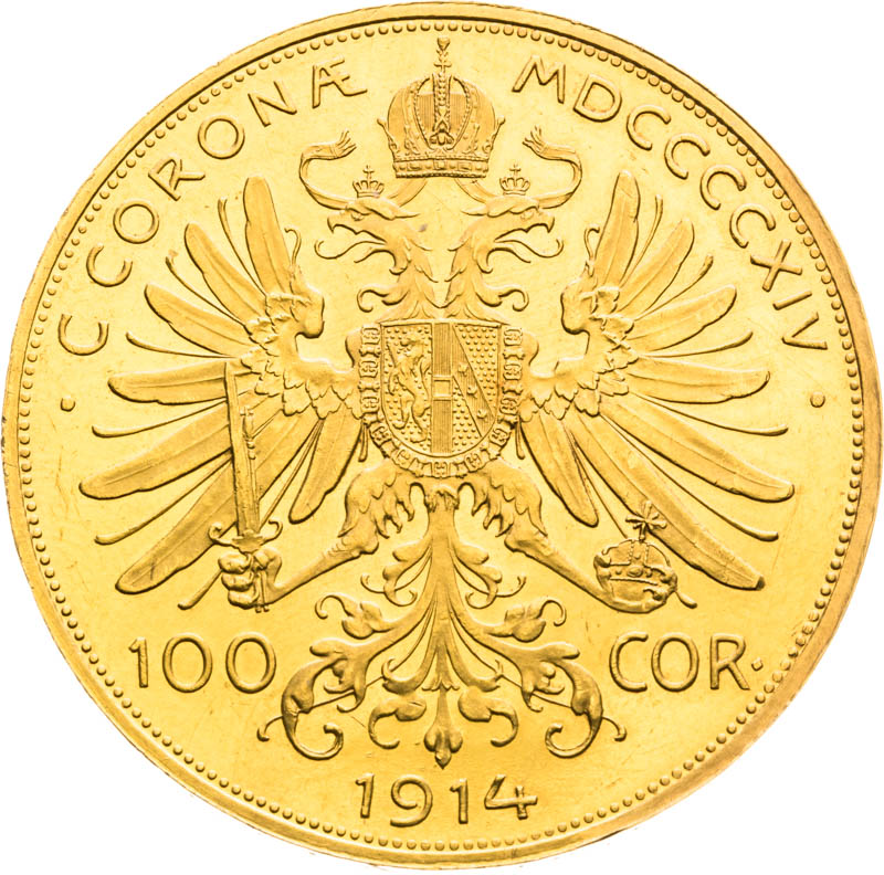 100 Corona 1914 - back