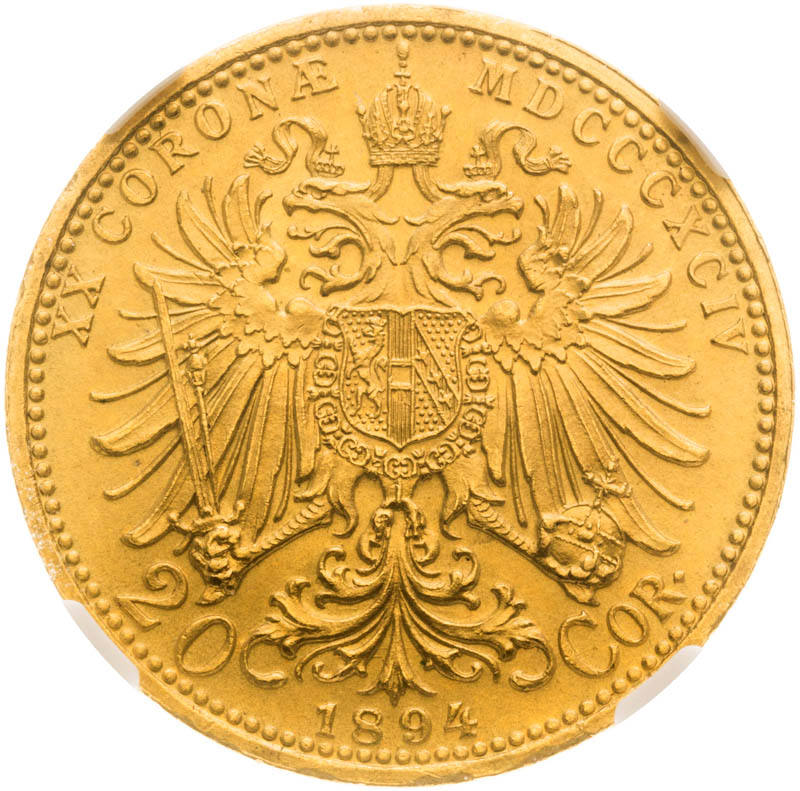 20 Corona 1894 - back