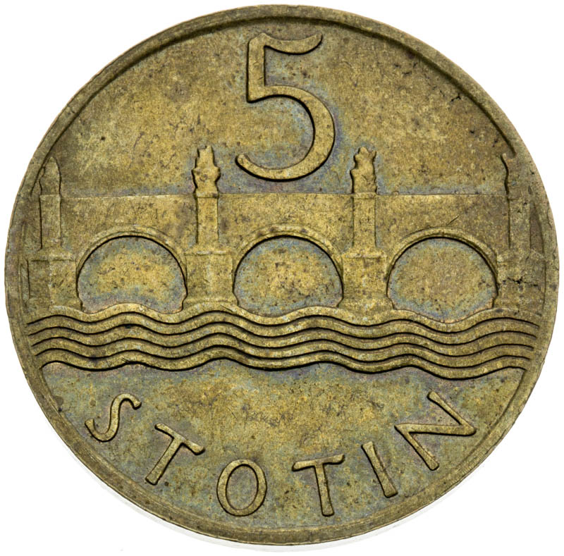 5 Stotin 1920 (Pattern strike) - front