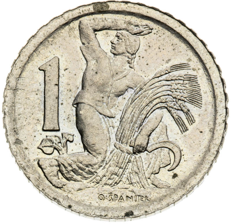 1 Koruna 1922 (Pattern strike) - front