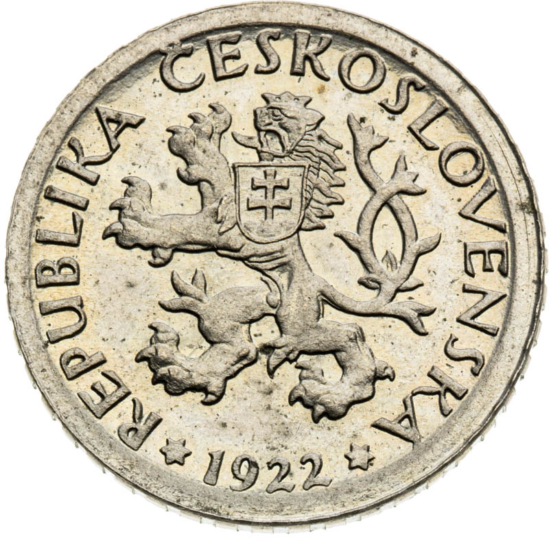 1 Koruna 1922 (Pattern strike) - back
