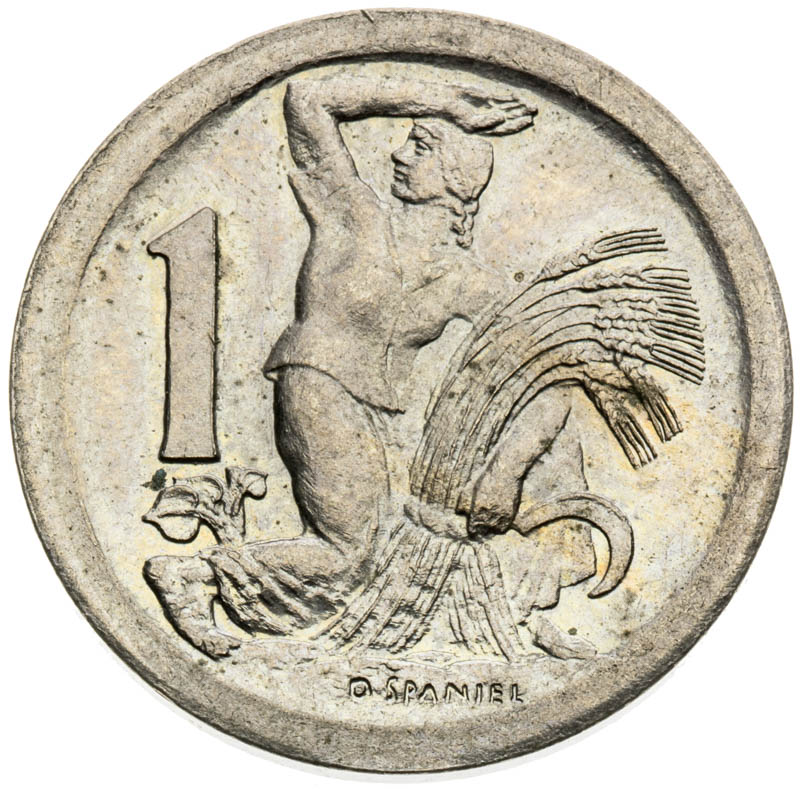 1 Koruna 1922 (Pattern strike) - front