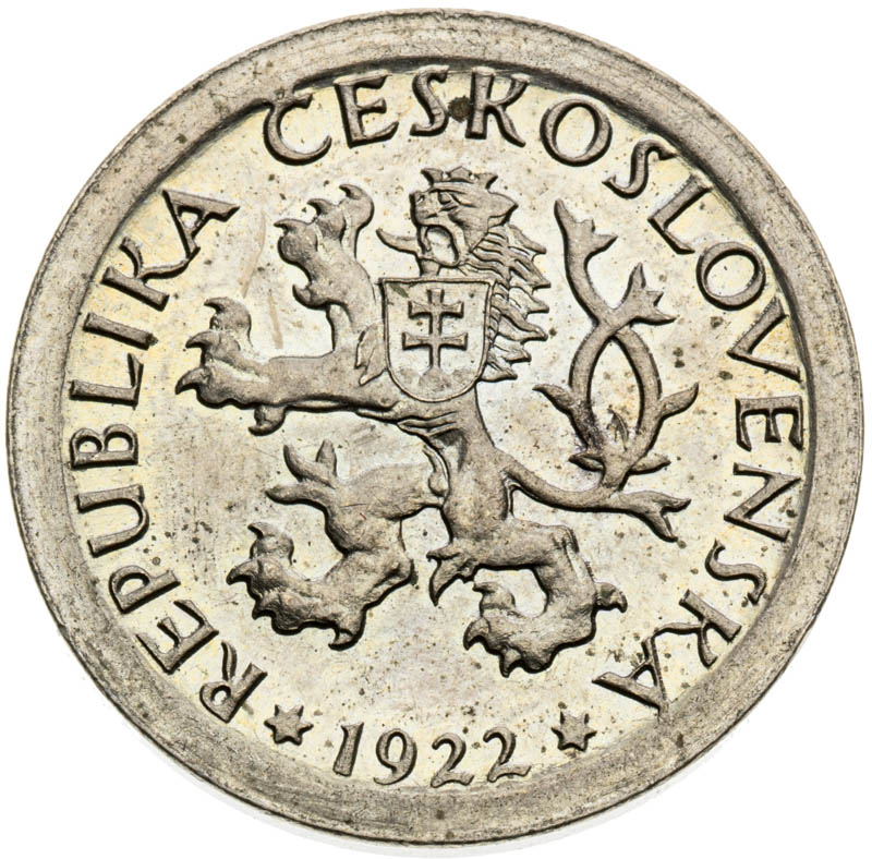 1 Koruna 1922 (Pattern strike) - back