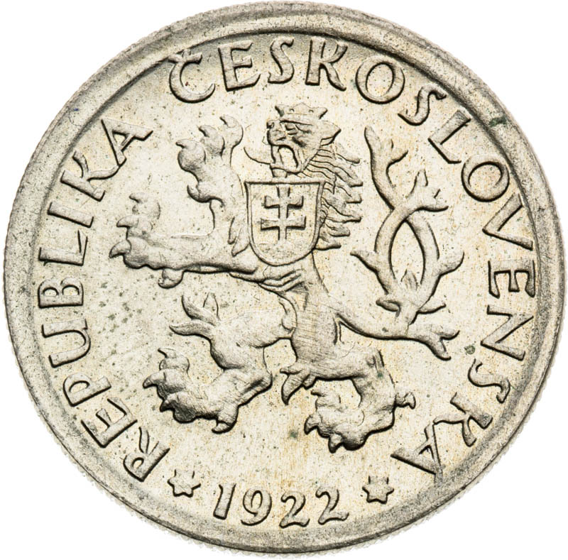 1 Koruna 1922 (Pattern strike) - back