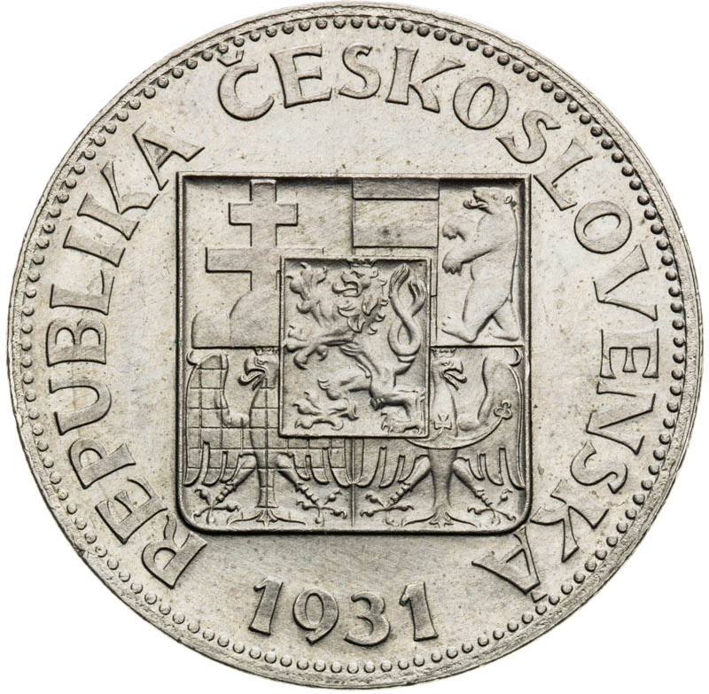 10 Koruna 1931 (Pattern strike) - front