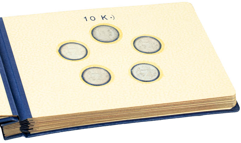 Album of coins of Czechoslovakia 1918-1939 (78 pcs) - back