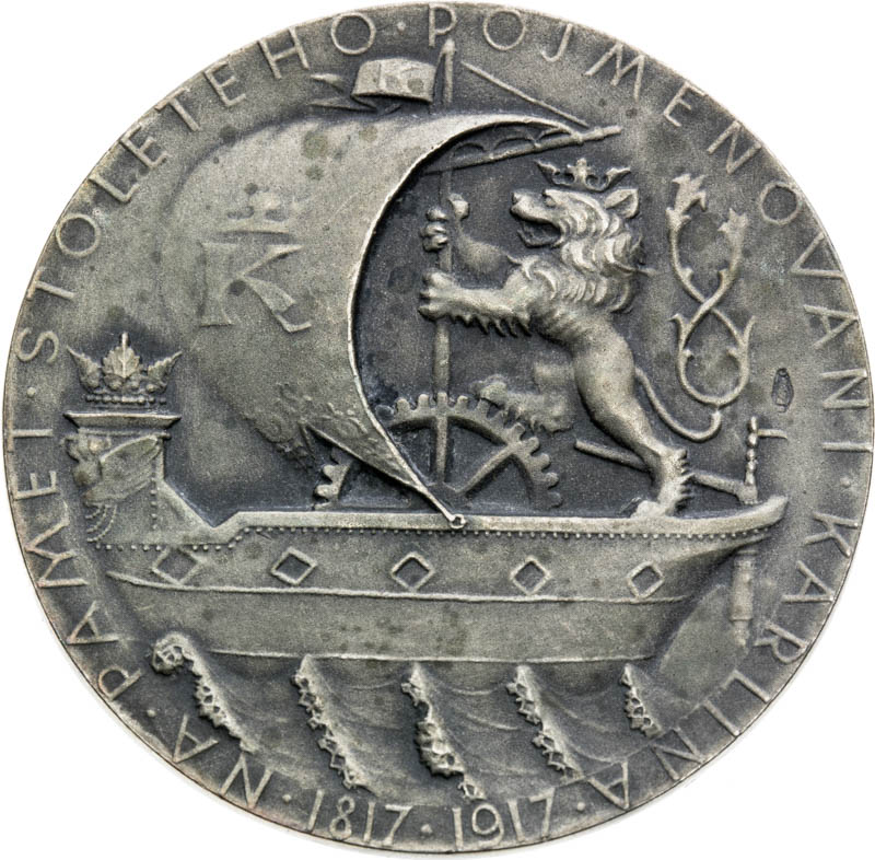 Silver medal 1917 - back