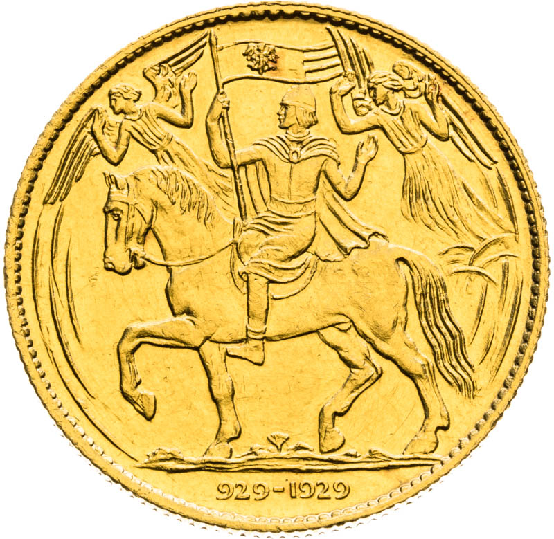 Gold Medal 1929 (3 Ducats) - back
