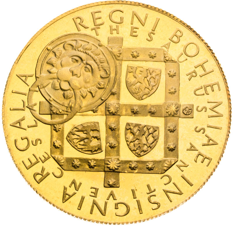 Gold medal 1972 (3 Ducats) - back