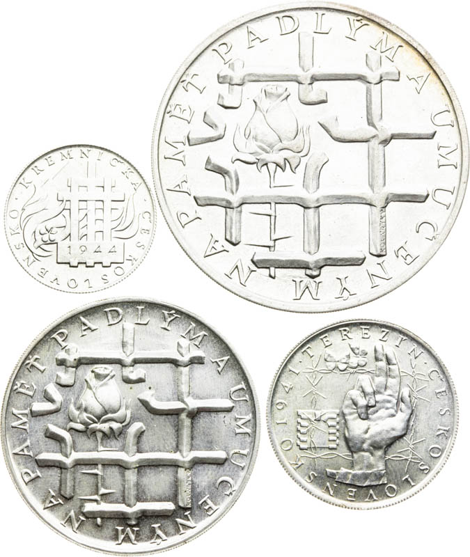 Silver Medals 1972 (4 pcs) - back