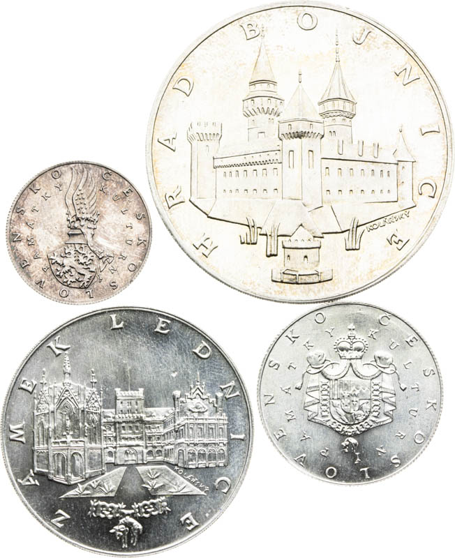 Silver medals 1974 (4 pcs) - front