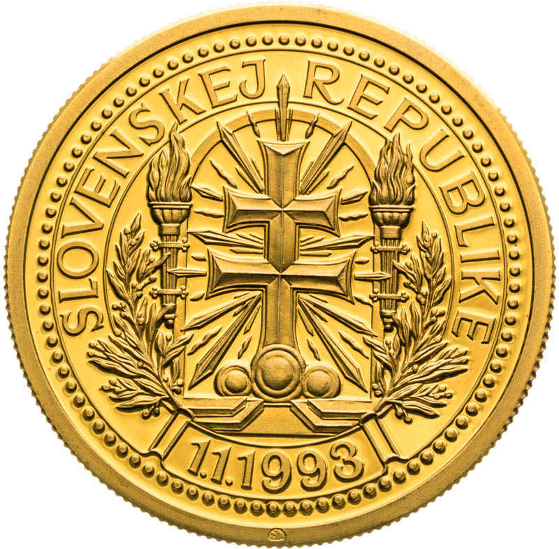 Gold medal 1993 (5 Ducats) - front