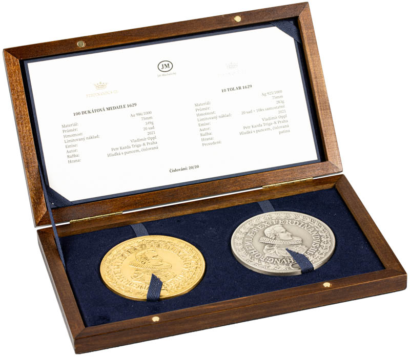 Gold and Silver medals 1629/2021 (2 pcs) - front