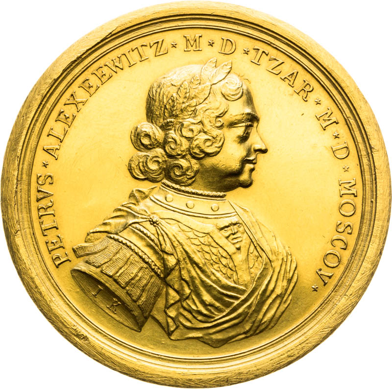 Gold medal 1700 (20 Ducats) - front