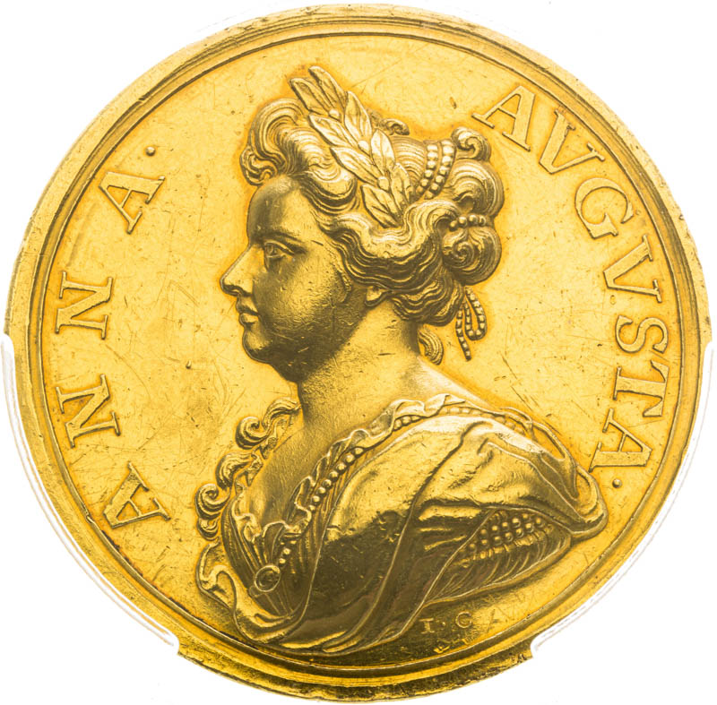 Gold medal 1710 (Pattern strike) - front