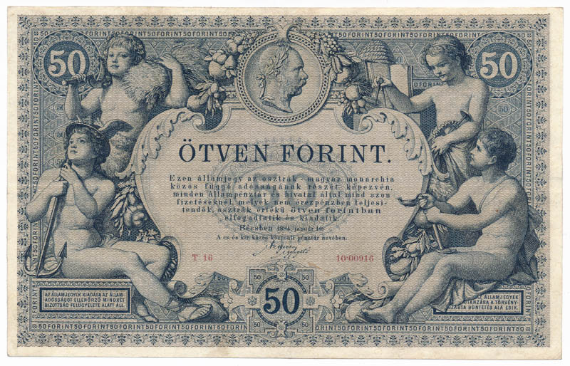 50 Gulden 1884 - front
